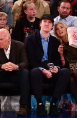ELSA HOSK at New York Knicks vs Cleveland Cavaliers Game at Madison Square Garden in New York 04/09/2018