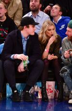 ELSA HOSK at New York Knicks vs Cleveland Cavaliers Game at Madison Square Garden in New York 04/09/2018