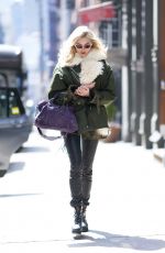 ELSA HOSK Out and About in New York 04/09/2018