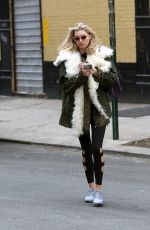 ELSA HOSK Out and About in New York 04/09/2018