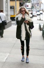 ELSA HOSK Out and About in New York 04/09/2018