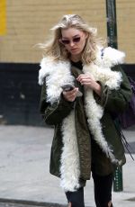 ELSA HOSK Out and About in New York 04/09/2018