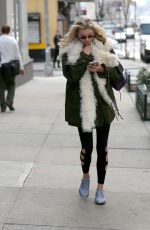 ELSA HOSK Out and About in New York 04/09/2018