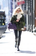 ELSA HOSK Out and About in New York 04/09/2018