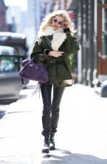 ELSA HOSK Out and About in New York 04/09/2018