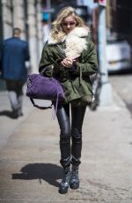 ELSA HOSK Out and About in New York 04/09/2018