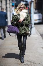 ELSA HOSK Out and About in New York 04/09/2018