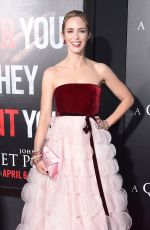 EMILY BLUNT at A Quiet Place Premiere in New York 04/02/2018