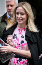 EMILY BLUNT Leaves BBC Studios in London 04/06/2018