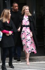 EMILY BLUNT Leaves BBC Studios in London 04/06/2018