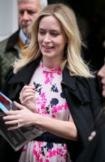 EMILY BLUNT Leaves BBC Studios in London 04/06/2018