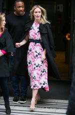 EMILY BLUNT Leaves BBC Studios in London 04/06/2018