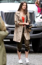 EMILY DIDONATO on the Set of a Maybelline Photoshoot in New York 04/04/2018