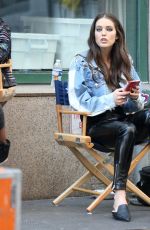 EMILY DIDONATO on the Set of Maybelline Commercial in New York 04/15/2018