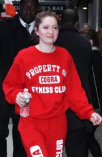 EMMA KENNEY Arrives at Good Morning America in New York 04/04/2018