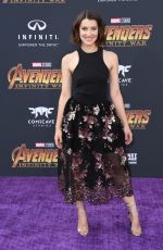 EMMA LAHANA at Avengers: Infinity War Premiere in Los Angeles 04/23/2018