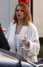 EMMA STONE on the Set of a Photoshoot at a Beach in Miami 04/25/2018