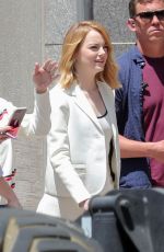 EMMA STONE Out and About in Los Angeles 04/28/2018