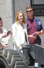 EMMA STONE Out and About in Los Angeles 04/28/2018