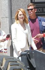 EMMA STONE Out and About in Los Angeles 04/28/2018