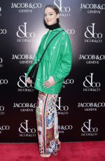 EMMA WALDRON at Jacob & Co. Flagship Store Re-opening in New York 04/26/2018