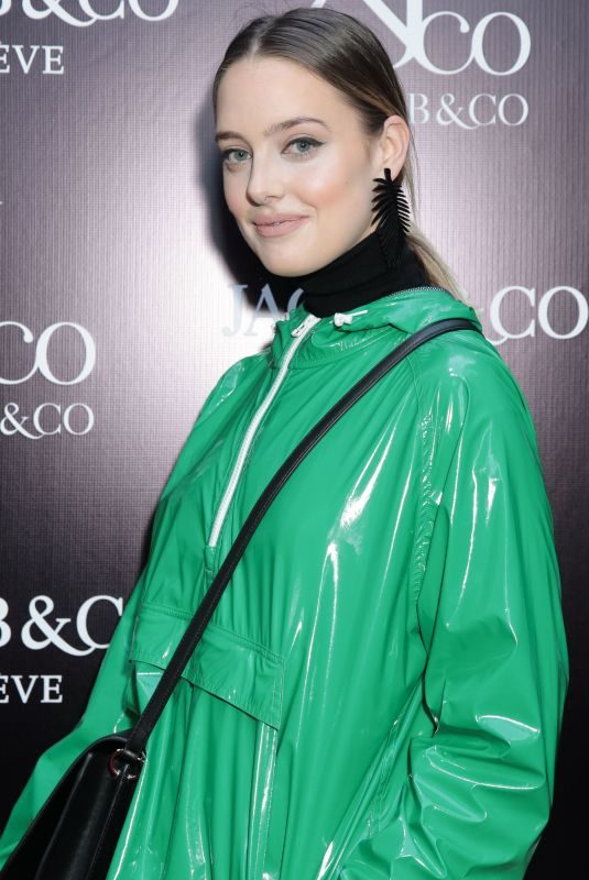 EMMA WALDRON at Jacob & Co. Flagship Store Re-opening in New York 04/26/2018