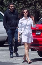 EMMY ROSSUM and Sam Esmail Out Shopping in Los Angeles 04/09/2018