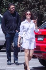 EMMY ROSSUM and Sam Esmail Out Shopping in Los Angeles 04/09/2018
