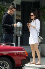 EMMY ROSSUM and Sam Esmail Out Shopping in Los Angeles 04/09/2018