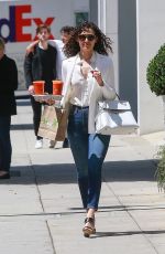 EMMY ROSSUM in Jeans Out in Beverly Hills 04/27/2018