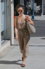 EMMY ROSSUM Leaves a Nail Salon in Beverly Hills 04/21/2018