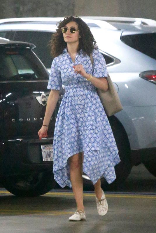EMMY ROSSUM Out and About in Beverly Hills 04/09/2018