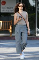 EMMY ROSSUM Out and About in Los Angeles 04/24/2018