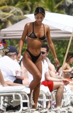 ERIKA WHEATON in Bikini at a Beach in Miami 03/31/2018