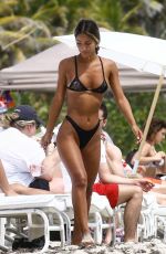 ERIKA WHEATON in Bikini at a Beach in Miami 03/31/2018