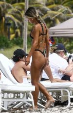 ERIKA WHEATON in Bikini at a Beach in Miami 03/31/2018