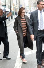 EVAN RACHEL WOOD Leaves Her Hotel in New York 04/19/2018