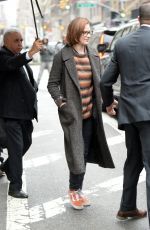 EVAN RACHEL WOOD Leaves Her Hotel in New York 04/19/2018