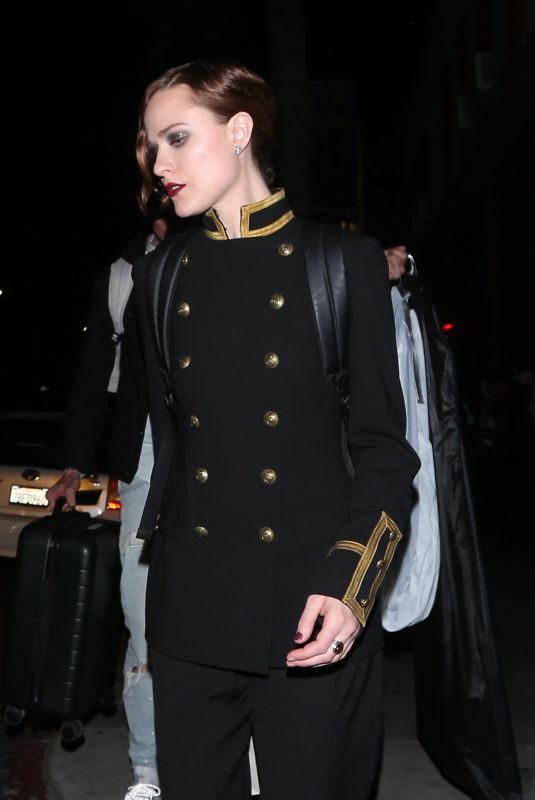 EVAN RACHEL WOOD Leaves Hotel Cafe in Hollywood 04/24/2018