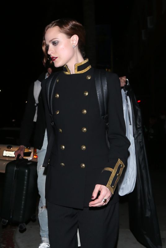 EVAN RACHEL WOOD Leaves Hotel Cafe in Hollywood 04/24/2018