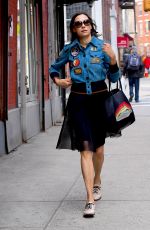 FAMKE JANSSEN Out and About in New York 04/12/2018