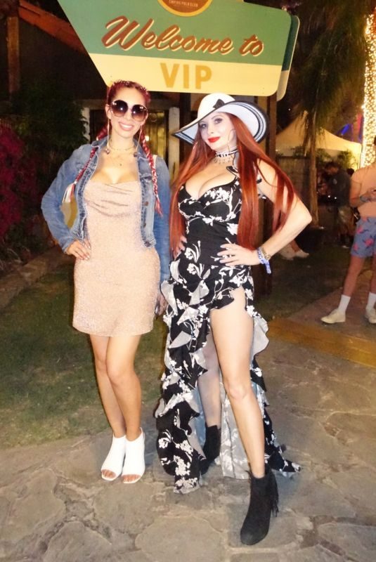 FARRAH ABRAHAM and PHOEBE PRICE at Coachella Valley Music and Arts Festival in Palm Springs 04/13/2018