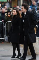 FELICITY JONES Arrives at Stephen Hawking