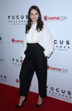 FELICITY JONES at Focus Features Presentation at Cinemacon in Las Vegas 04/25/2018