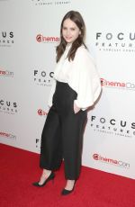 FELICITY JONES at Focus Features Presentation at Cinemacon in Las Vegas 04/25/2018