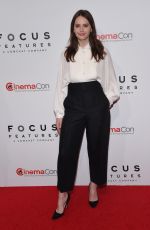 FELICITY JONES at Focus Features Presentation at Cinemacon in Las Vegas 04/25/2018