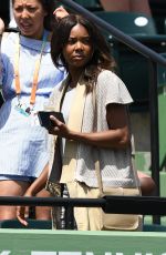 GABRIELLE UNION at 2018 Miami Open Final in Key Biscayne 03/31/2018