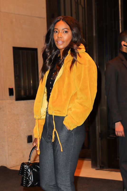 GABRIELLE UNION Leaves Her Hotel in New York 04/07/2018