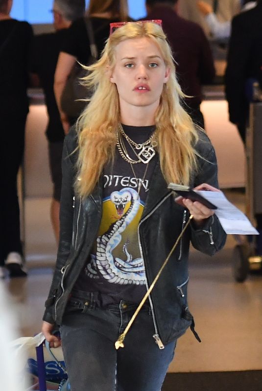 GEORGIA MAY JAGGER at LAX Airport in Los Angeles 04/23/2018