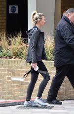 GEORGIA TOFFOLO Arrives at a TV Studio in London 04/24/2018